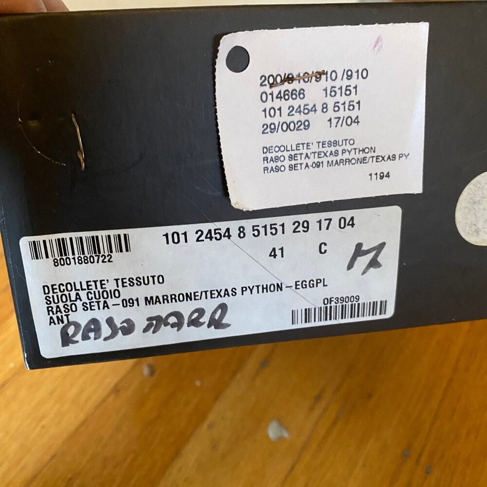 Vintage Gucci Python Satin Pumps Python Heels Siz… - image 8